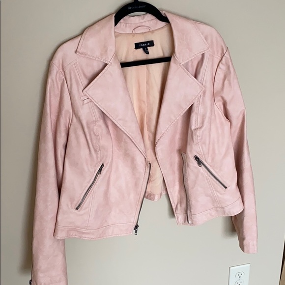 torrid pink moto jacket
